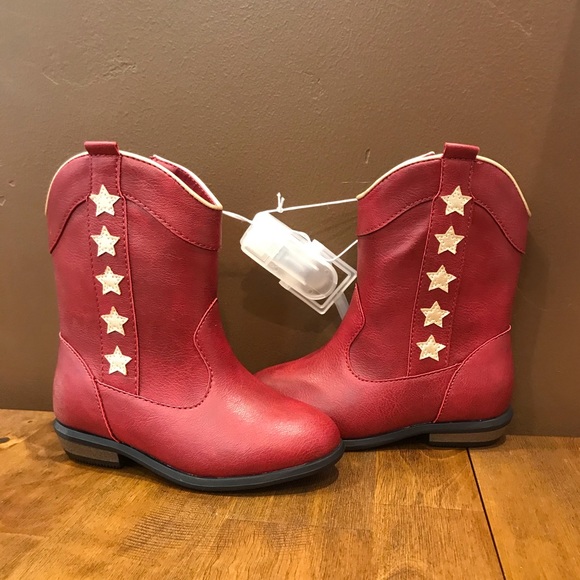 Cat & Jack Shoes Toddler Girls Anika Western Boots Cat Jack Red